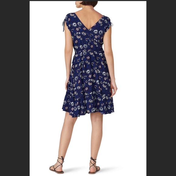 THAKOON COLLECTIVE - Navy Lotus Dress - Picture 2 of 5